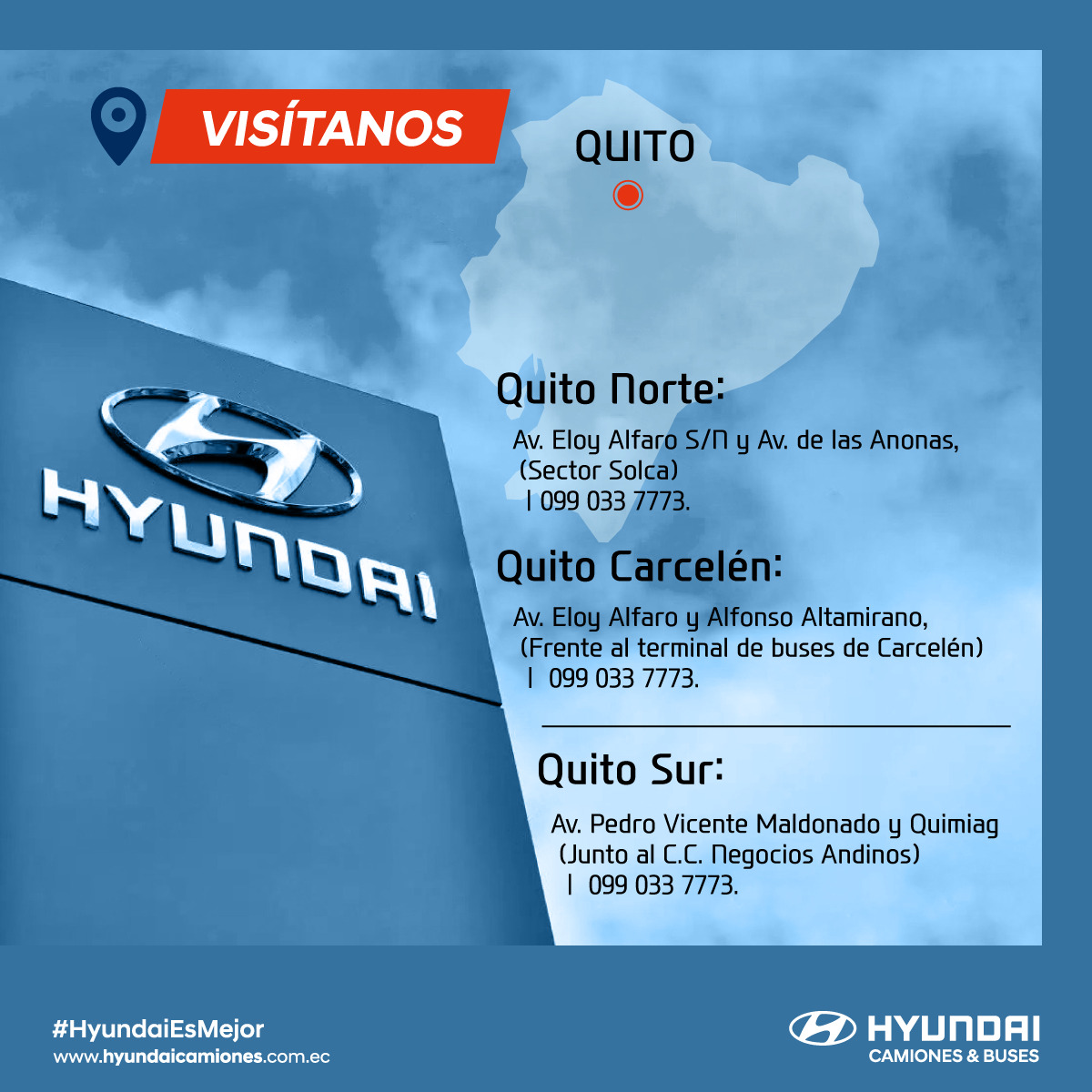 Visitanos Hyundai Camiones y Buses Ecuador - Quito