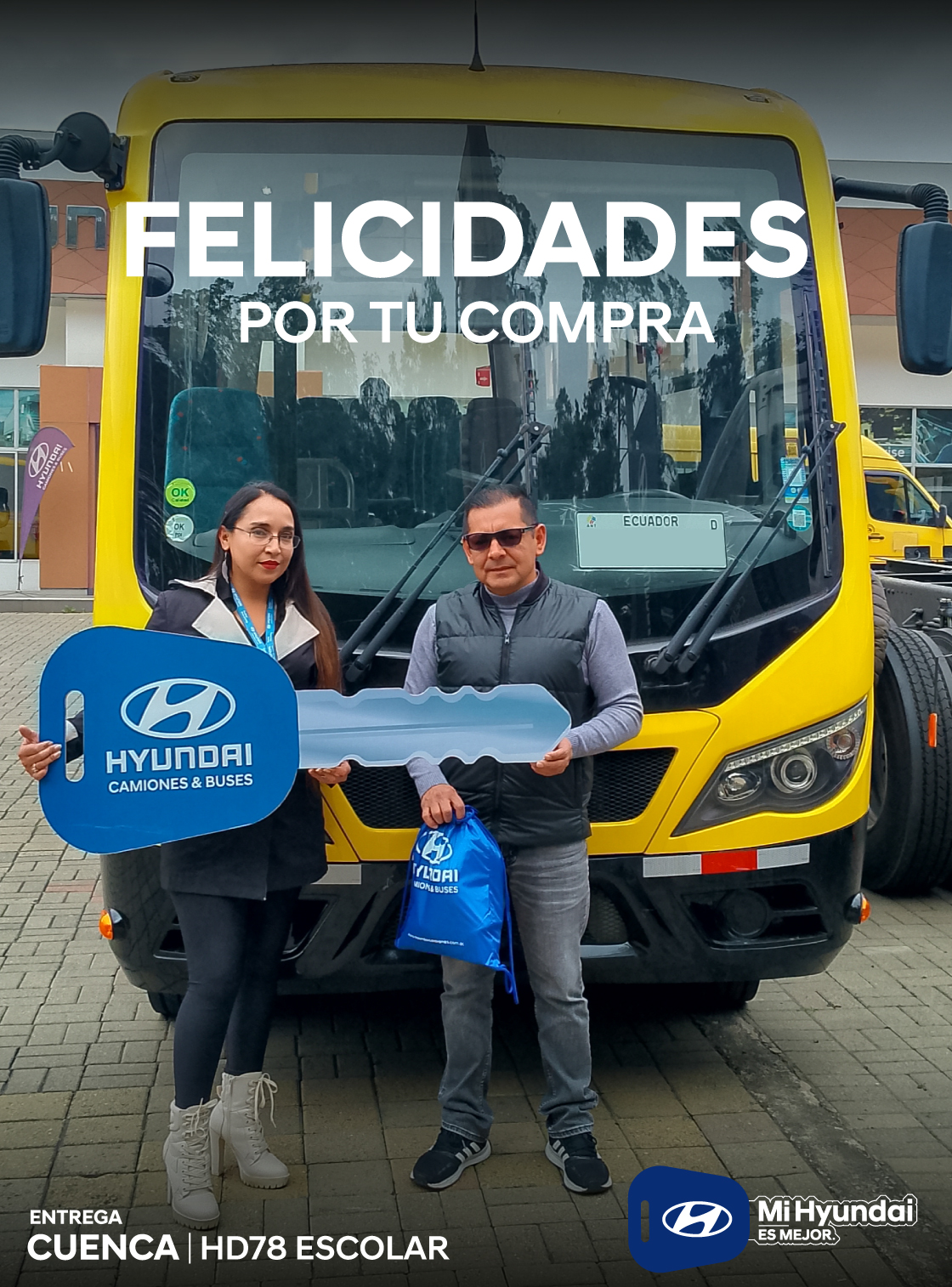 Entrega Hyundai HD78 Escolar - Hyundai Camiones y Buses - Cuenca Ecuador